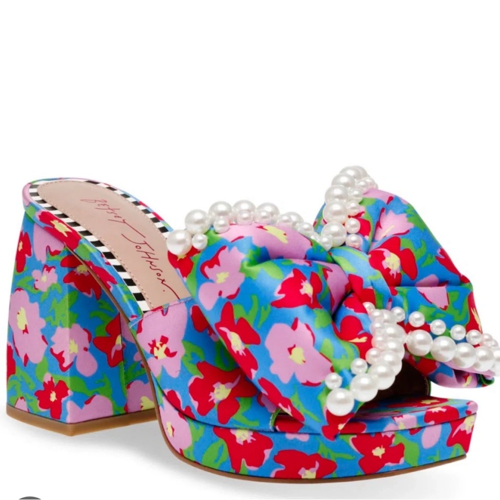Betsey Johnson Maccie Block
Heel Sandals new size 8/5. #33 - Picture 1 of 6